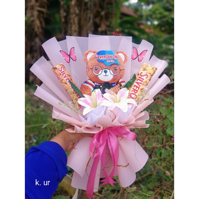 

buket silverqueen, buket coklat, buket cs tik