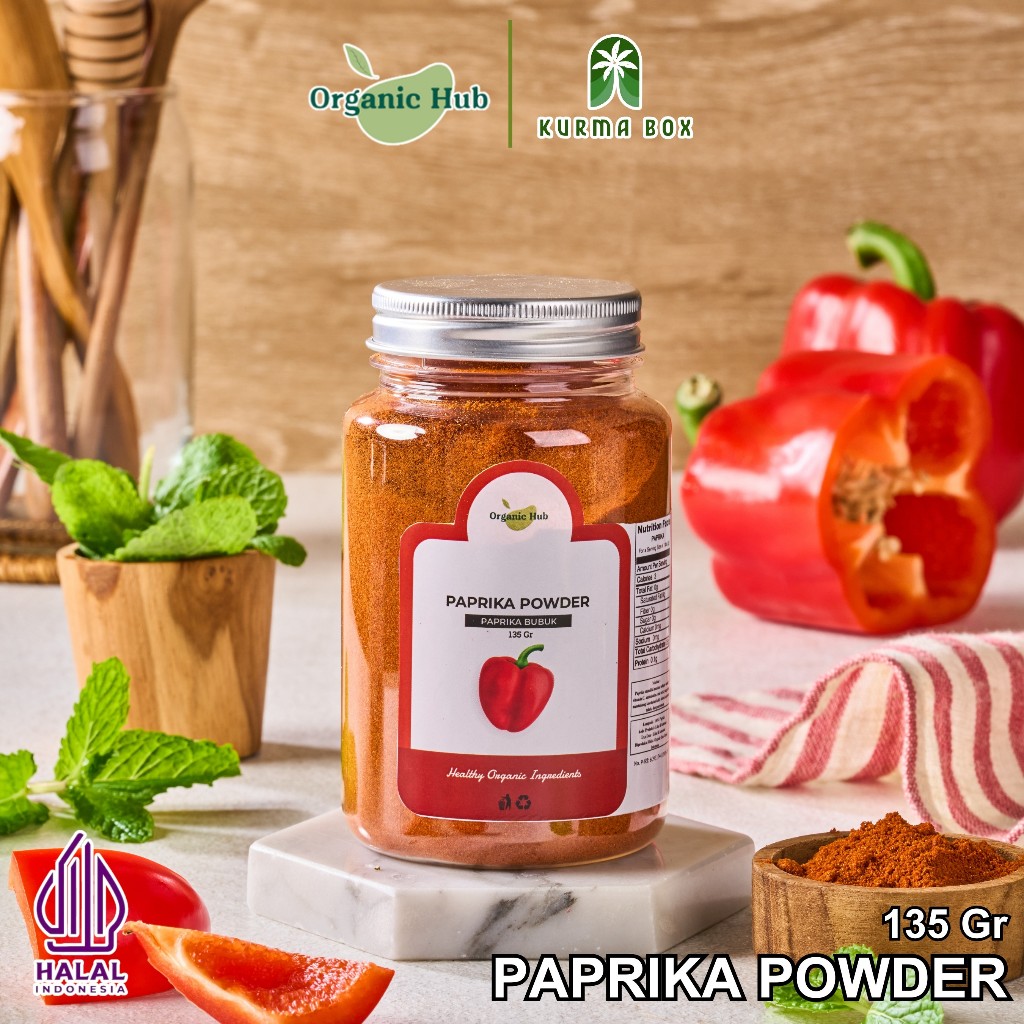

Organic Hub Paprika Bubuk Asli Rempah Bumbu Dapur Premium Papprika Powder 135 gr