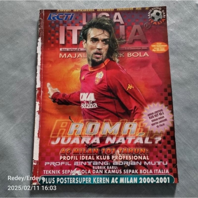 Majalah Liga Italia Desember 2000