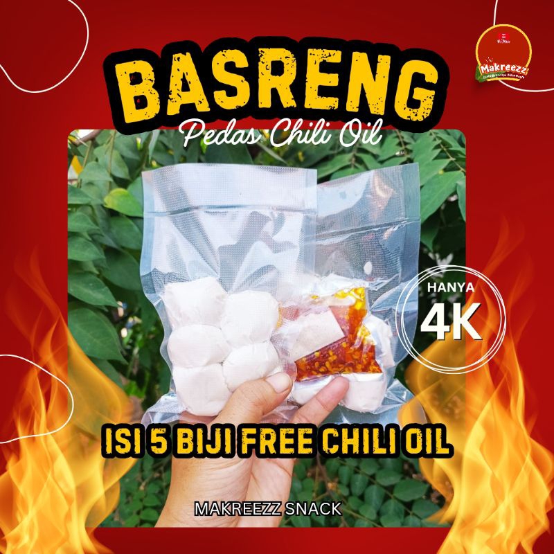 

Basreng mentah chili oil pedas isi 5 biji Termurah Dan Terlaris