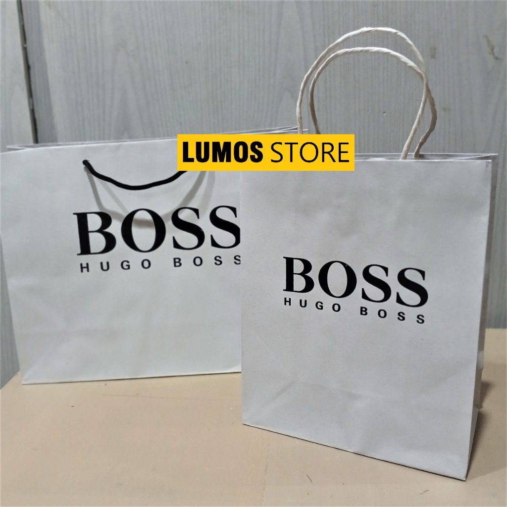 

Paper bag putih Hugo Boss Tas kado
