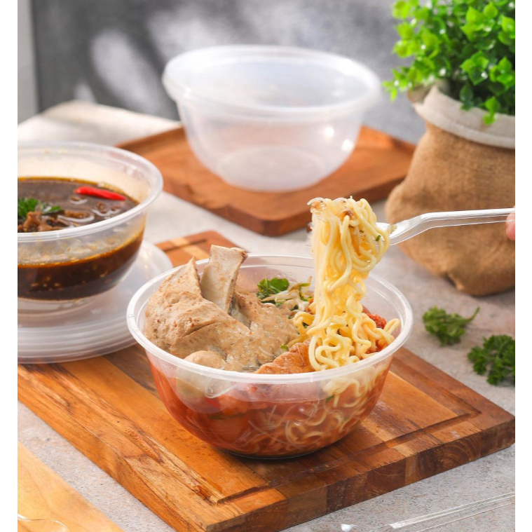 Soreshop_ Thinwall Kotak Makan Persegi Thinwall Mangkuk Food Container Tempat Makan Plastik Thinwall