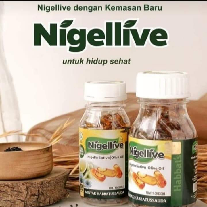 Kapsul Nigella Sativa Minyak Habbatussauda plus Zaitun Kapsul Nigellive Plus Zaitun Oil Habbatussaud