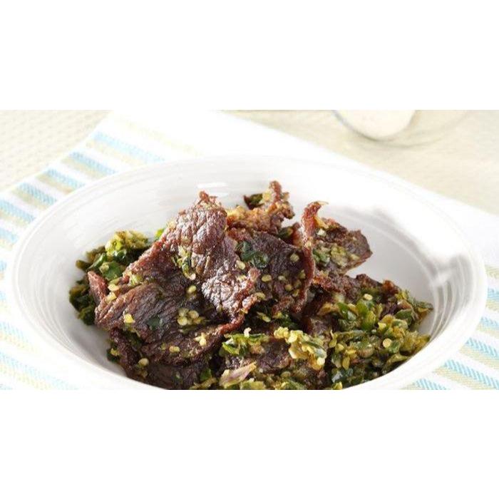 

Rendang Buya - Dendeng Balado Hijau 500 gr Langsung Santap Praktis Asli Padang