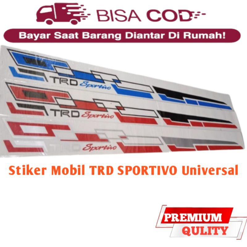 Stiker TRD Xenia Avanza Universal stiker TRD Sportivo