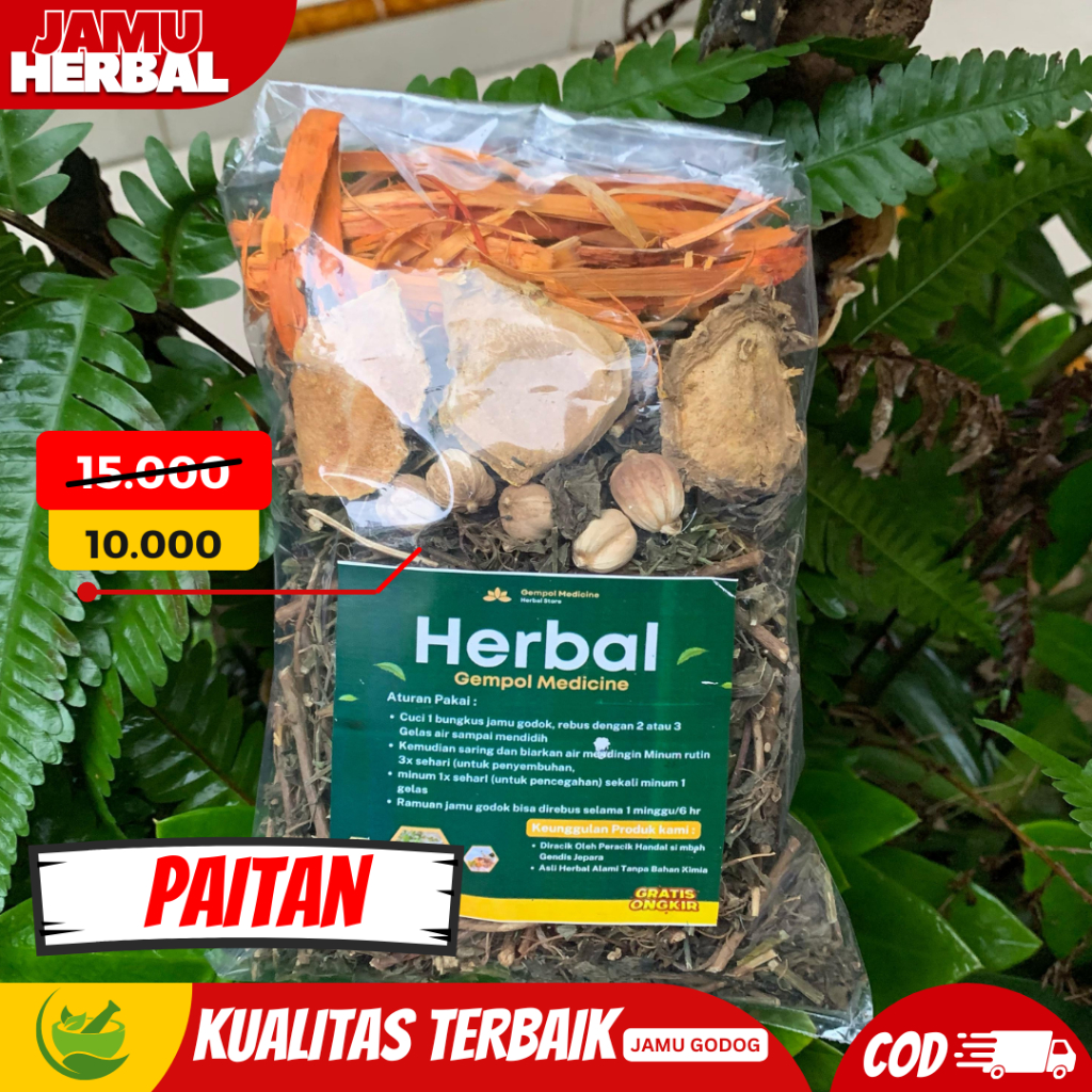 

(COD) JAMU PAITAN HERBAL MENURUNKAN KADAR GULA DAN MEMPERBAIKI PENCERNAAN / JAMU GODOK AMPUH