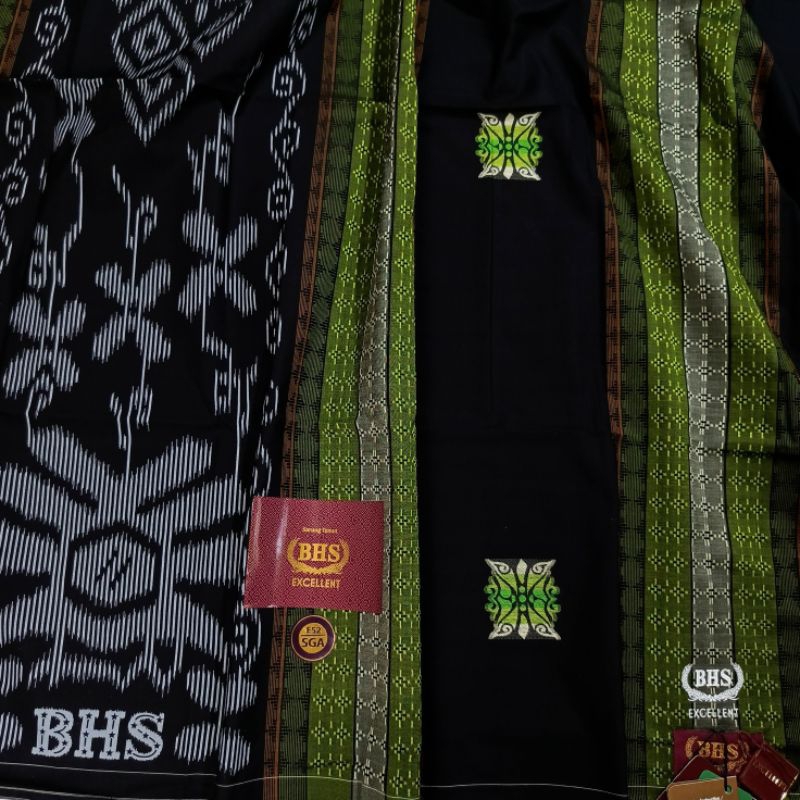 SARUNG BHS EXCELLENT GOLD E52 SGA 4 HITAM SONGKET