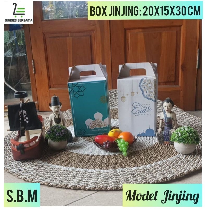 

Box Jinjing 20x15x30 cm/box parcel/hampers/Idul Fitri/Lebaran/Oleh- oleh/boxhampers