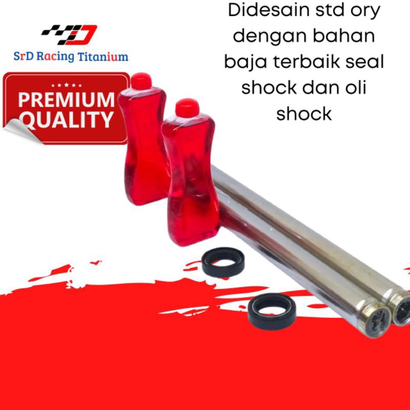 AS SHOCKBREAKER DEPAN MX KING 150 PLUS SEAL SHOCK & OLI SHOCK ORI QUALITY