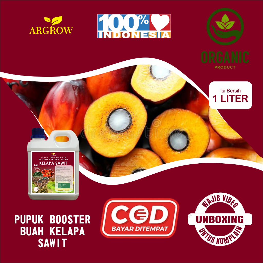 BOOSTER SAWIT 1 LITER, PUPUK ORGANIK CAIR UNTUK POHON KELAPA SAWIT PUPUK BERNURTRISSI TINGGI RAMAH L