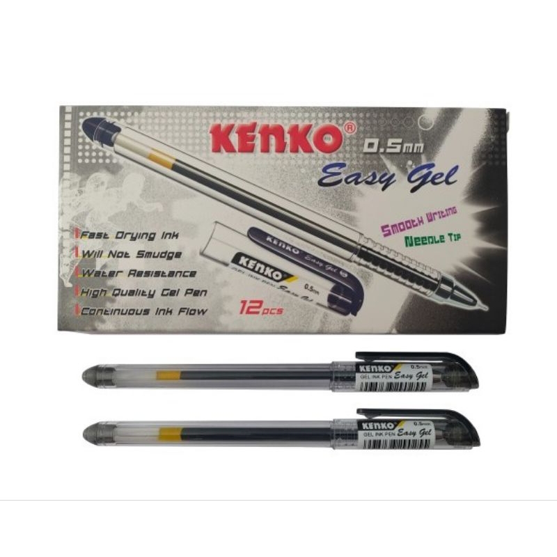 

Kenko Easy GelPen 0,5mm Hitam Biru-12pcs(1Lsn)