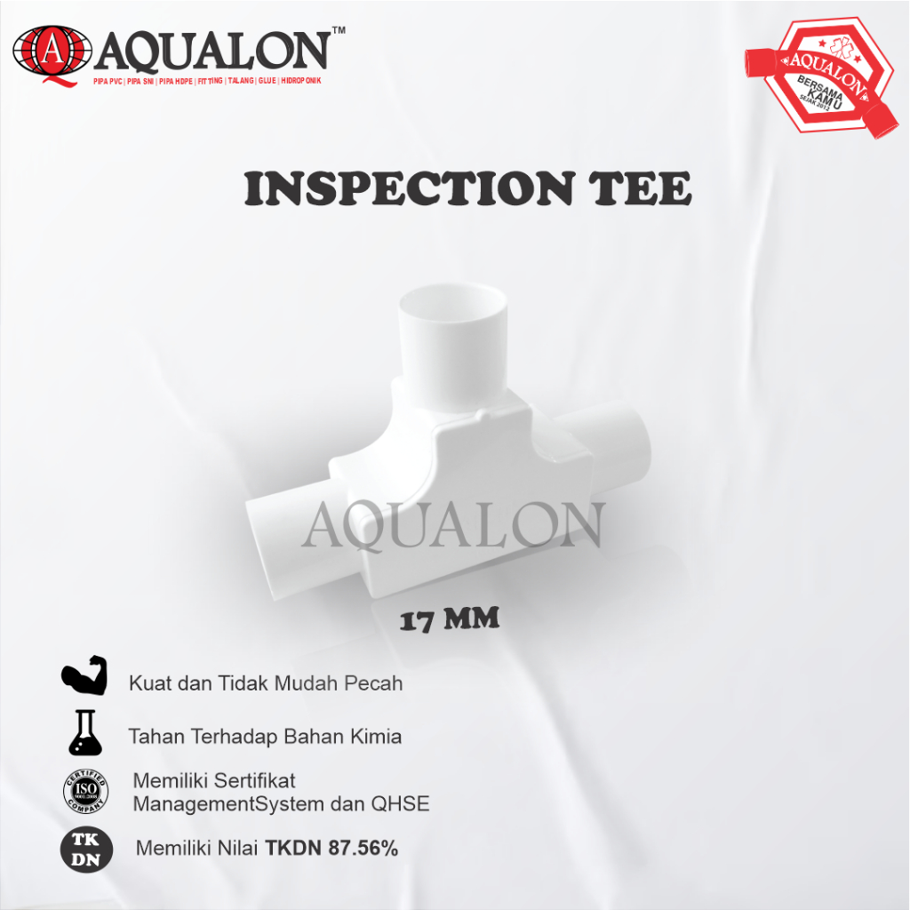 INSPECTION TEE 17MM - AQUALON