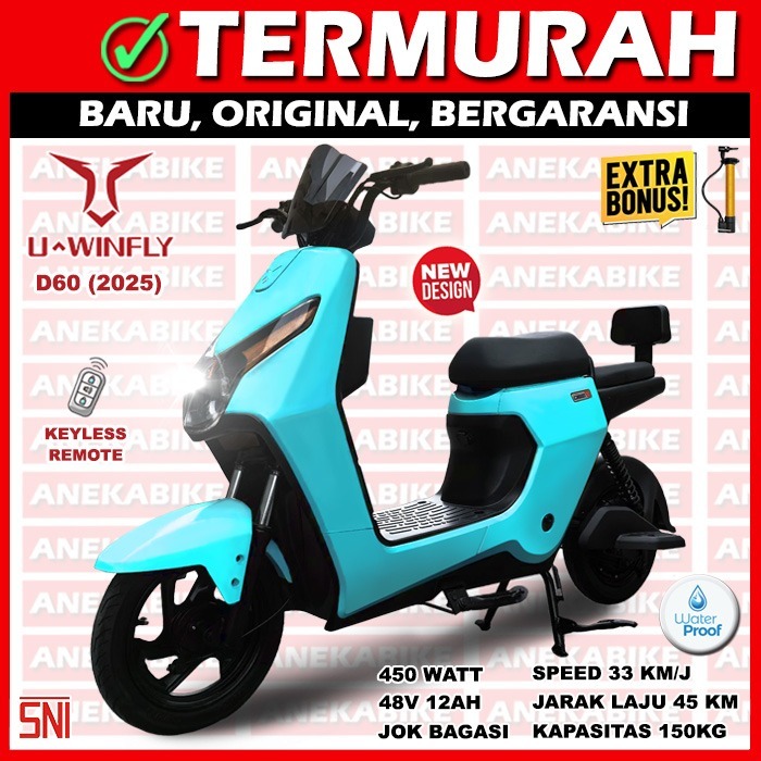 Sepeda Motor Listrik Uwinfly D60 D70 D75 Garansi Resmi