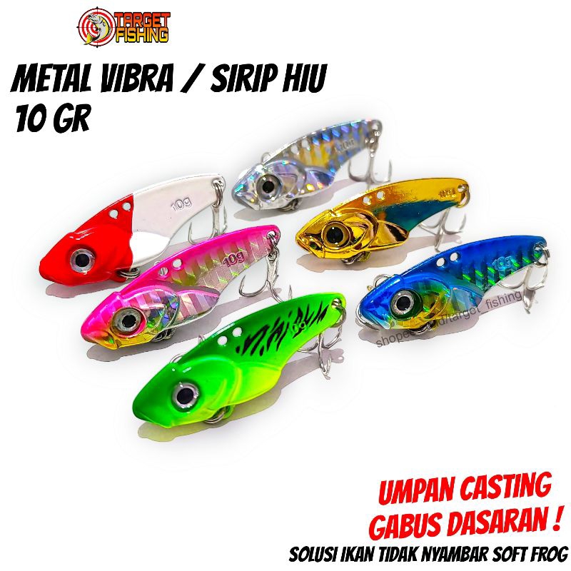 Metal VIBRA Sirip Hiu 10gr Umpan Casting Gabus Dasaran / Menyelam