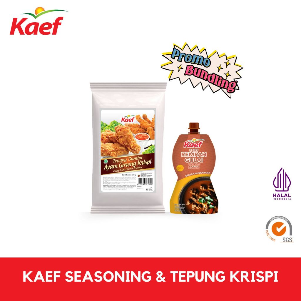 

Kaef Tepung Krispi 600 gram | Kaef Gulai Cincang 250 gram | Bundling Kaef Tepung Krispi & Kaef Gulai Cincang