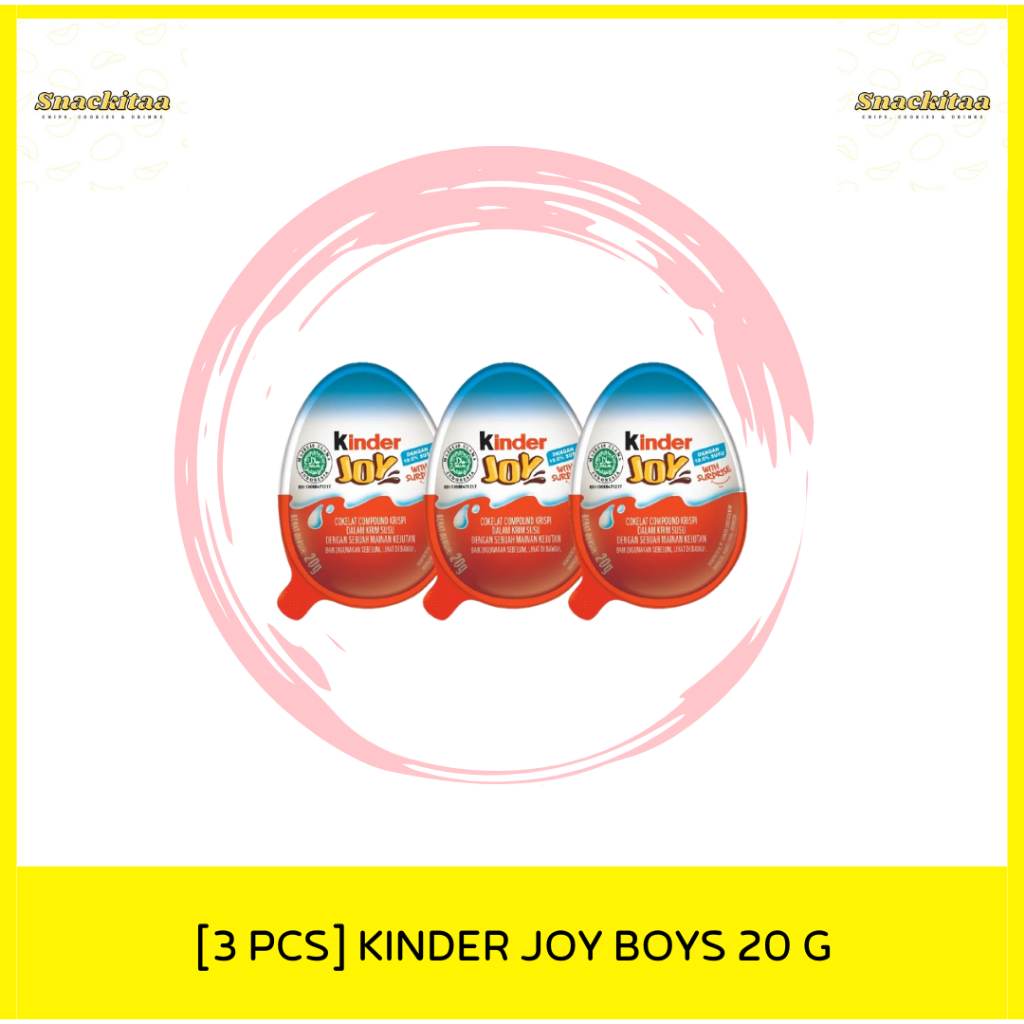 

[3 PCS] KINDER JOY BOYS/GIRLS 20G