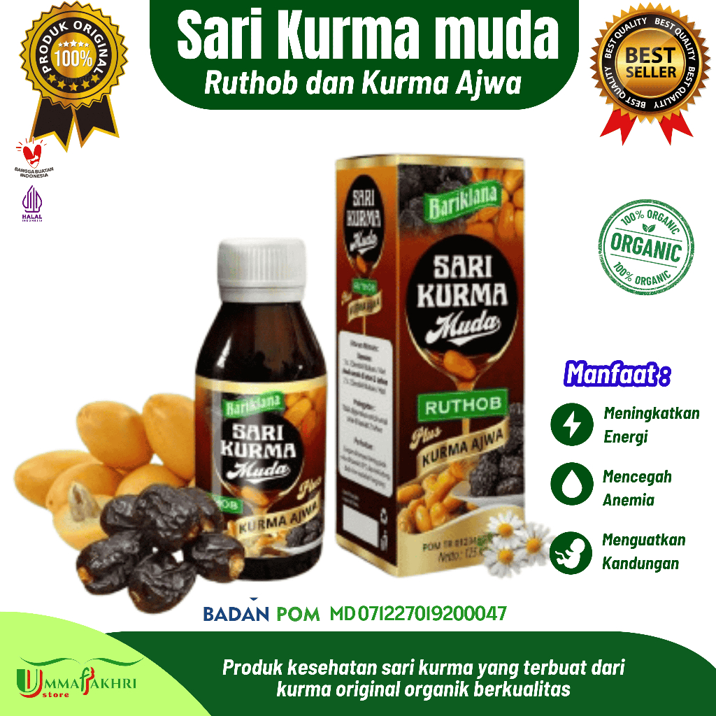 

Sari Kurma Muda Ruthob Plus Kurma Ajwa