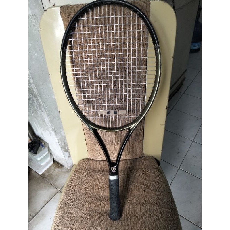 WILSON HAMMER DOUBLE TAPER- Raket Tenis WILSON PL / Preloved Raket Tenis Wilson Hammer Double Taper 