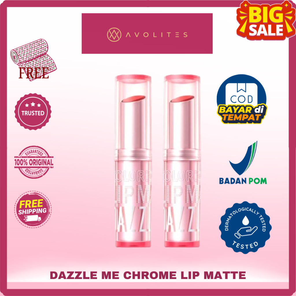 [NEW LAUNCH] DAZZLE ME Color Chrome Lip Matte lipstick dazzle me