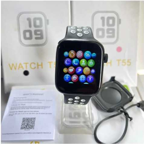 COD Smartwatch Bluetooth Call Layar Sentuh Jam Olahraga Type T-55 Jam tangan Pintar T55