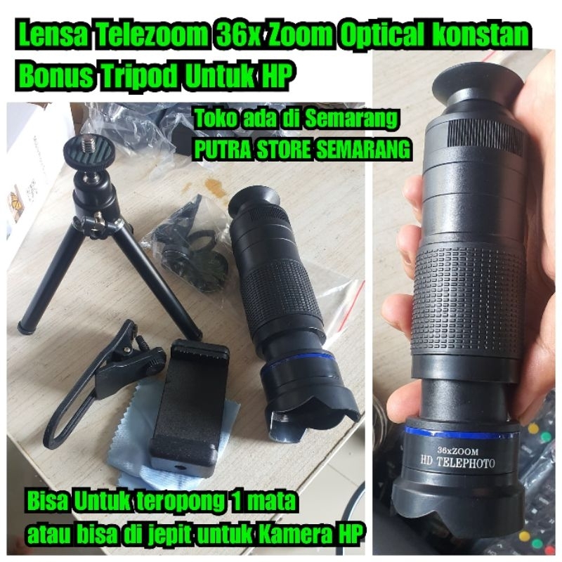 Lensa 36x zoom kamera ponsel lensa telezoom telezoom  36x zoom lensa lensa tele Hp lensa zoom extern