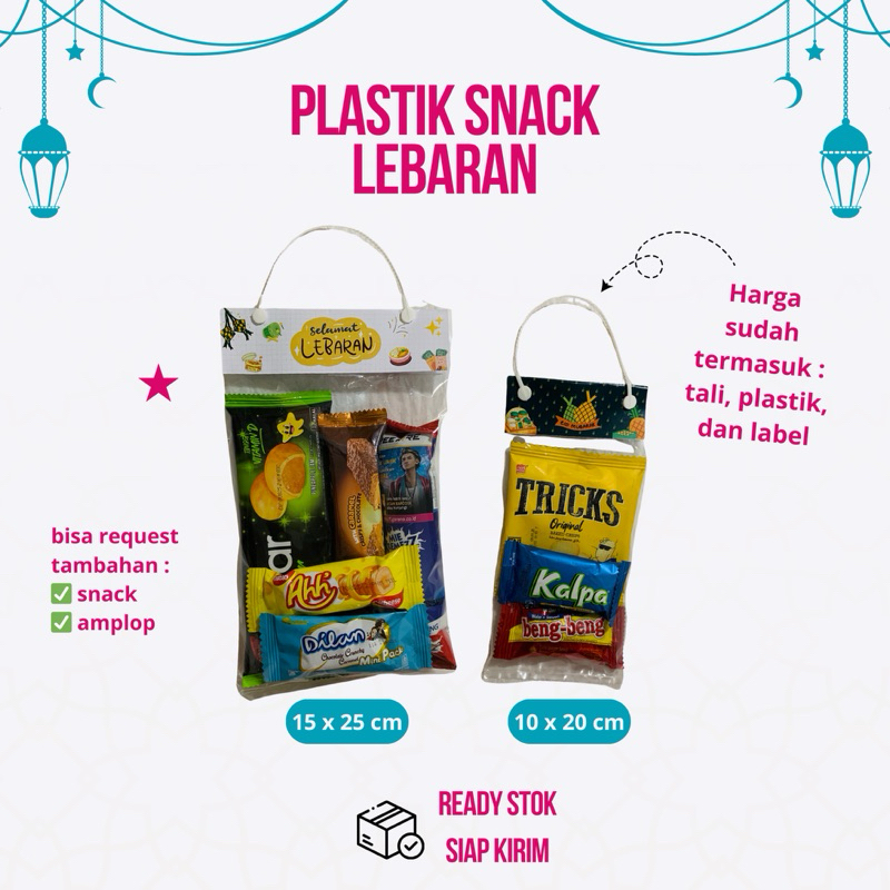 

(10 pcs) PLASTIK SNACK LEBARAN IDUL FITRI / HAMPERS LEBARAN IDUL FITRI