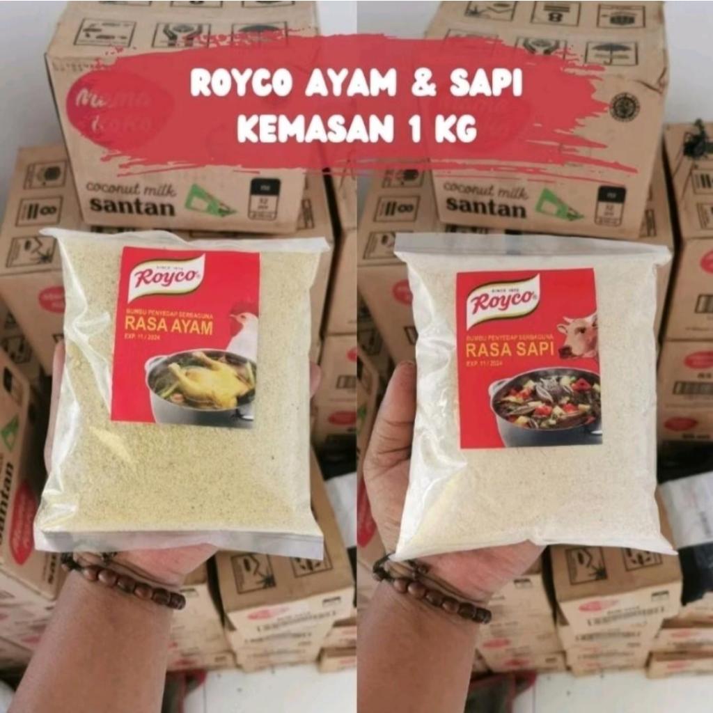 

PROMOO!!! BUMBU PENYEDAP MASAKAN CURAH ROYCO AYAM DAN SAPI KEMASAN REPACK 1KG