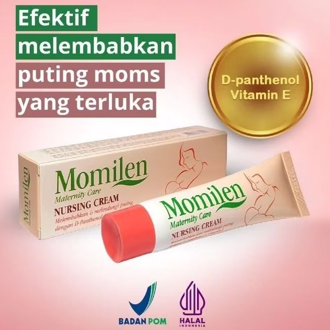 MOMILEN Nursing Cream 15gr / Puting Lecet / Puting Luka / Nipple Cream