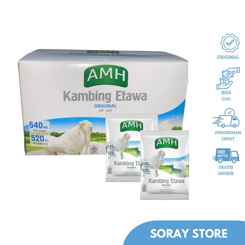

AMH Susu Kambing Etawa Original 1 Box isi 10pcs