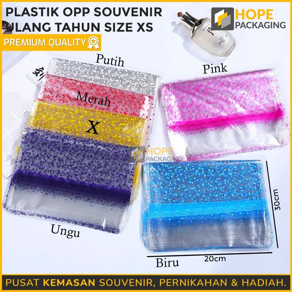 

[20PCS]Plastik Ulang Tahun/ OPP Plastik Snack Ultah/ Plastik Bingkisan