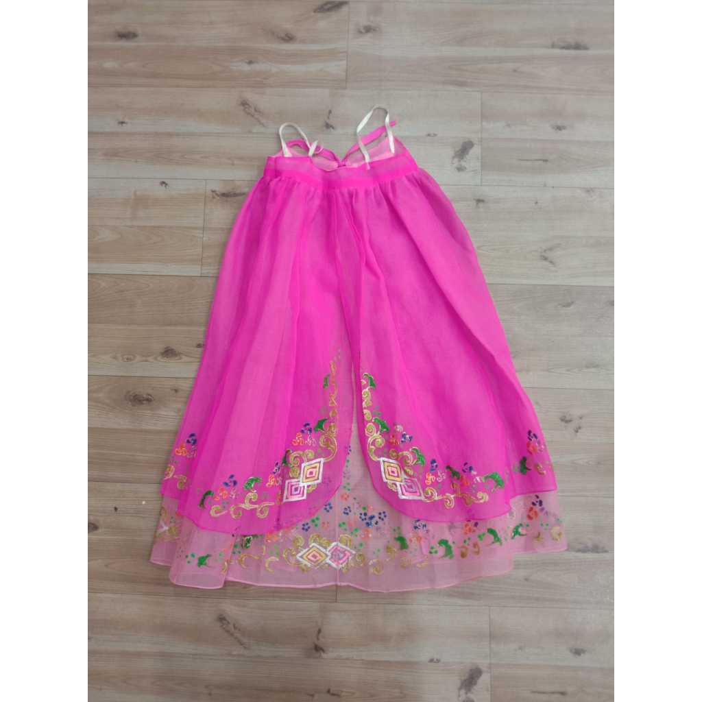Kostum Hanbok Korea Merah/Putih Anak