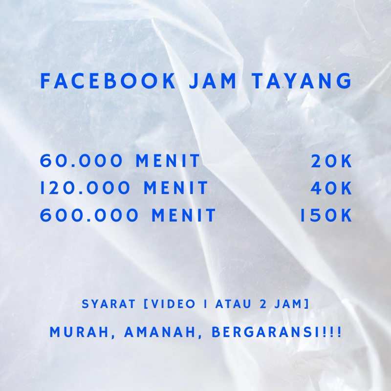 Facebook Jam Tayang