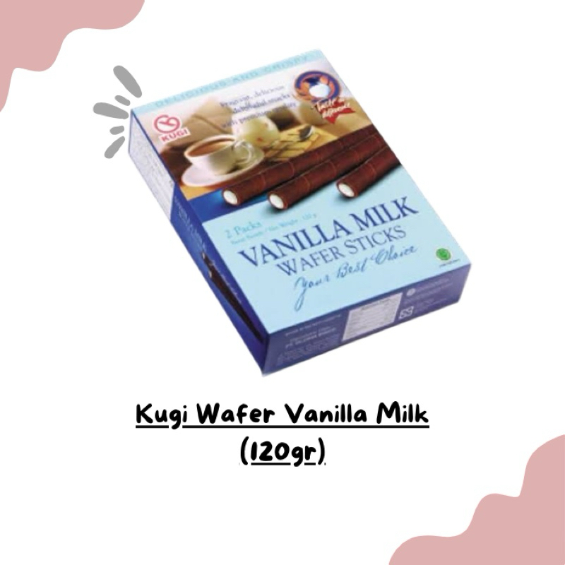 

Kugi Wafer Stick Chocolate / Vanilla Milk (120gr)