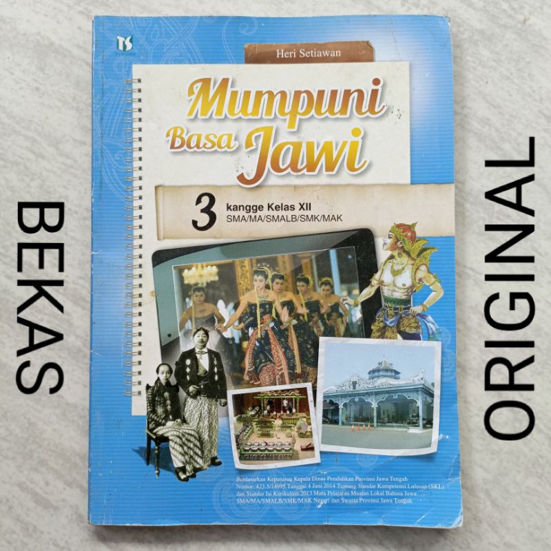 Buku Mumpuni Basa Bahasa Jawi Jawa kelas 12 XII 3 III SMA MA SMK MAK Penerbit Tiga Serangkai Kurikul