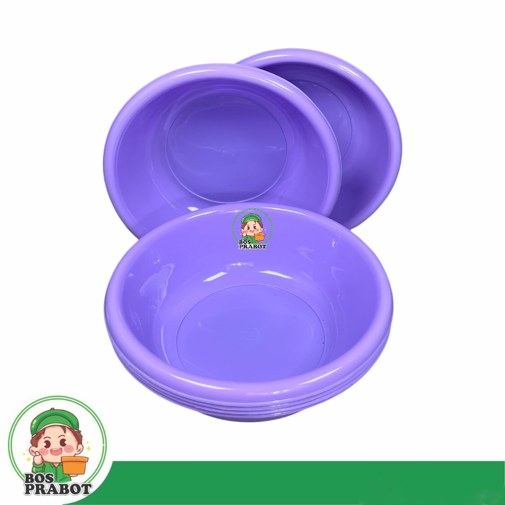 Baskom Plastik Satuan Ukuran 14 / Baskom Pink / Baskom Lilac / Baskom 14 inch / Basin Plastik