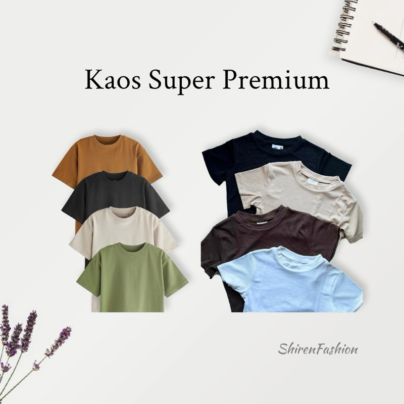 Baju Kaos Super Premium + Admin