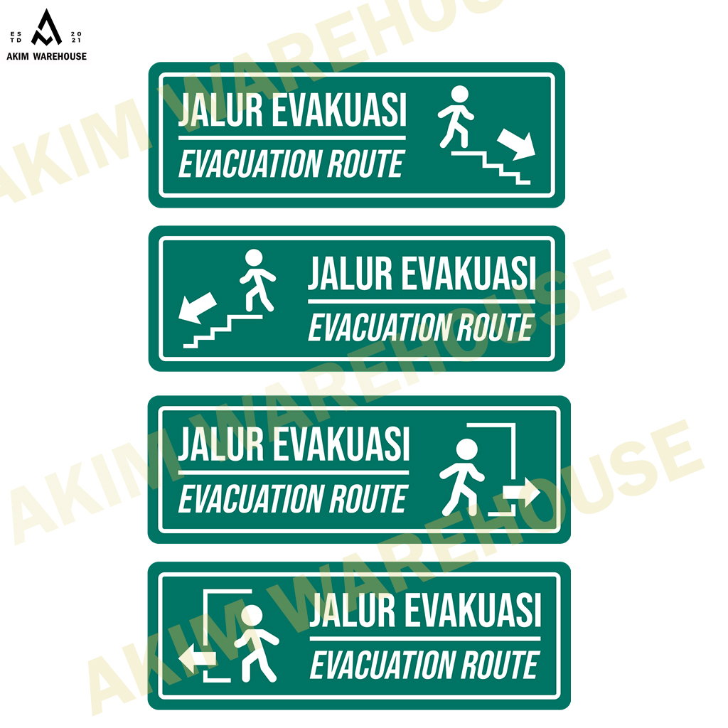 

Stiker Tanda Petunjuk Jalur Evakuasi
