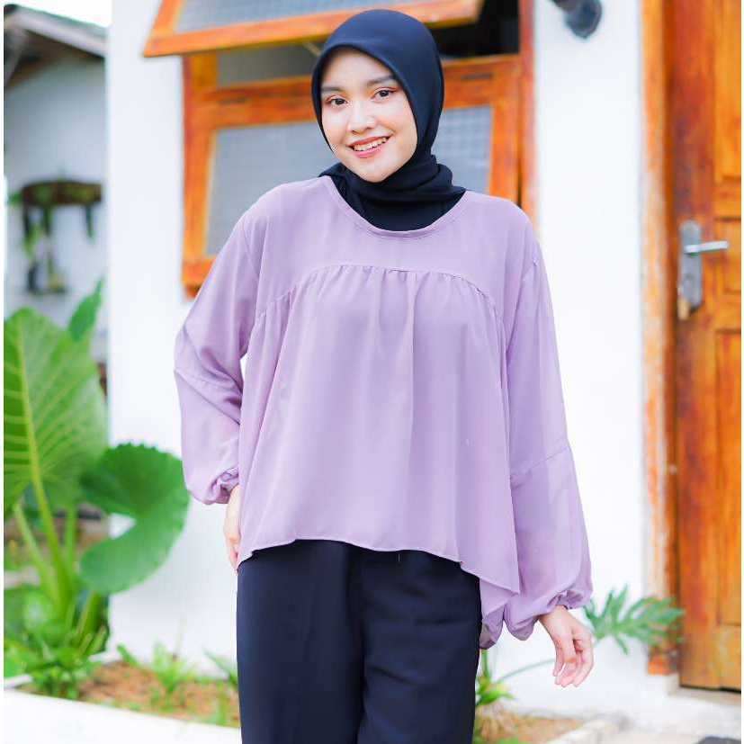𝐊𝐈𝐑𝐀𝐍𝐈 Dealova Blouse Outer Atasan Wanita Ceruty Babydoll Premium