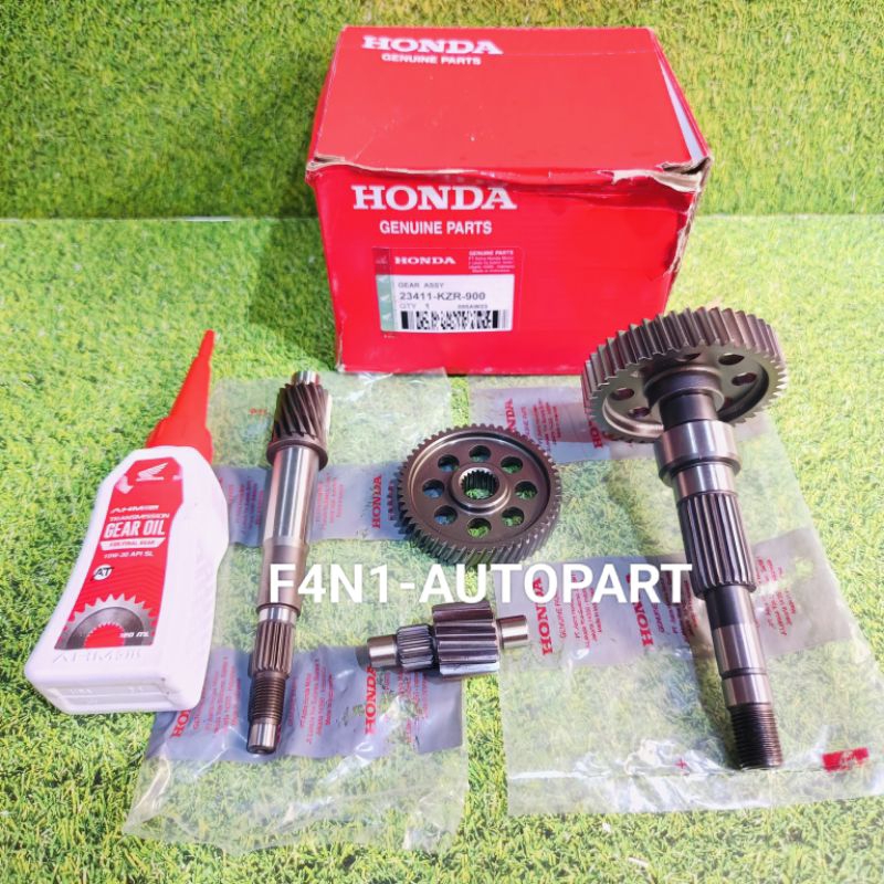 Gigi rasio Assy+Oli gardan Honda Vario 125 Lama - Vario 125 new LED kode KZR