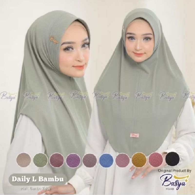 HIJAB BERGO INSTAN BASYA DAILY L BAMBU