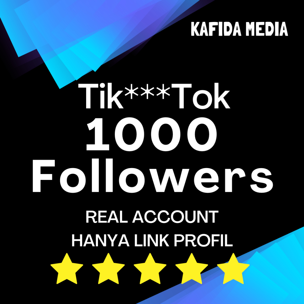 TIK-TOK 1000  FOLLOWERS PERMANEN