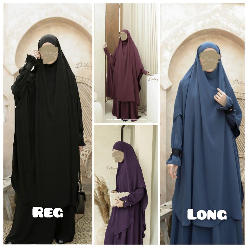 READY new DITSY MOSLEM  2025 [Khimar aj] shaira galaxy nida formal black, shaiza maira,shaima maira 