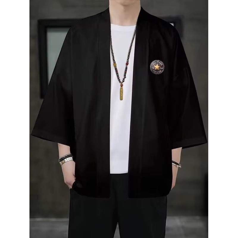 NO - Kaos Cardigan Style Kimono Allstar Distro / Style Kimono Cardigan Casual / Cardigan Kimono Terb
