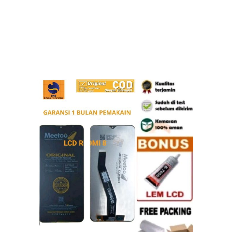LCD HP REDMI 8 MEETOO LCD TOUCHSCREEN XIAOMI REDMI 8/8A / 8A PRO COMPLETE ORIGINAL FULLSET/LCD REDMI
