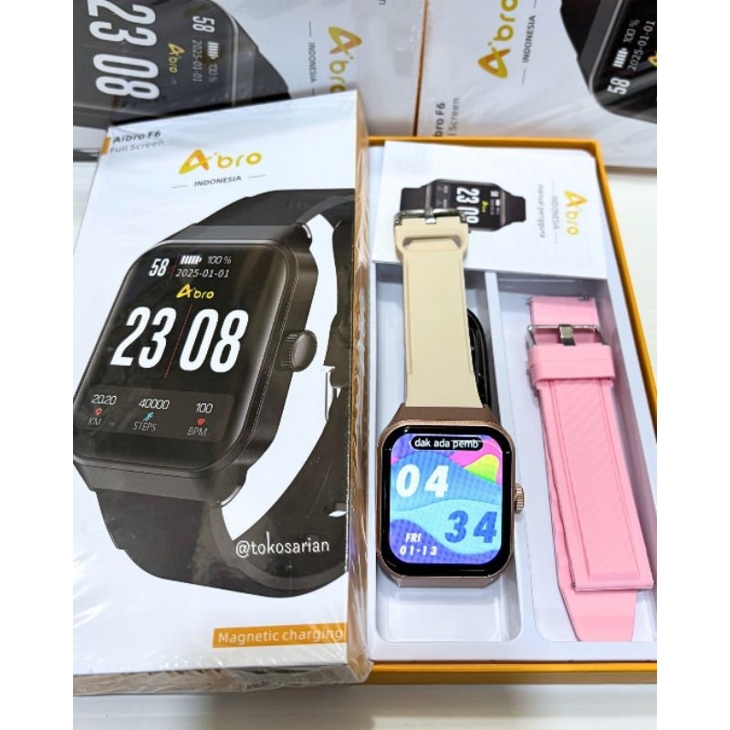 Smartwatch Aibro F6 Original Untuk Olahraga dan Kesehatan Size Wanita
