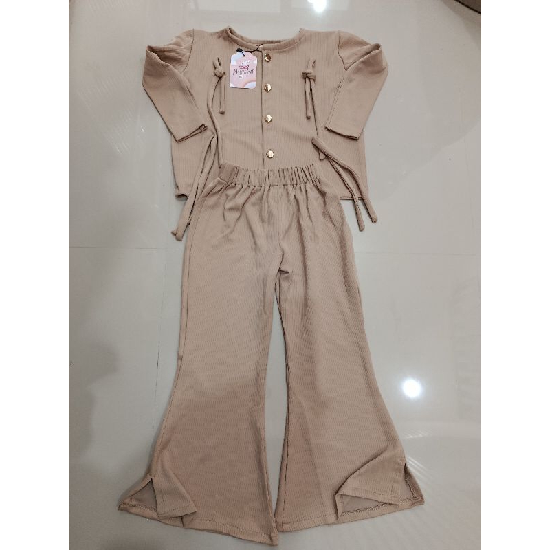 ONE SET BAJU ANAK PEREMPUAN KNIT HALUS
