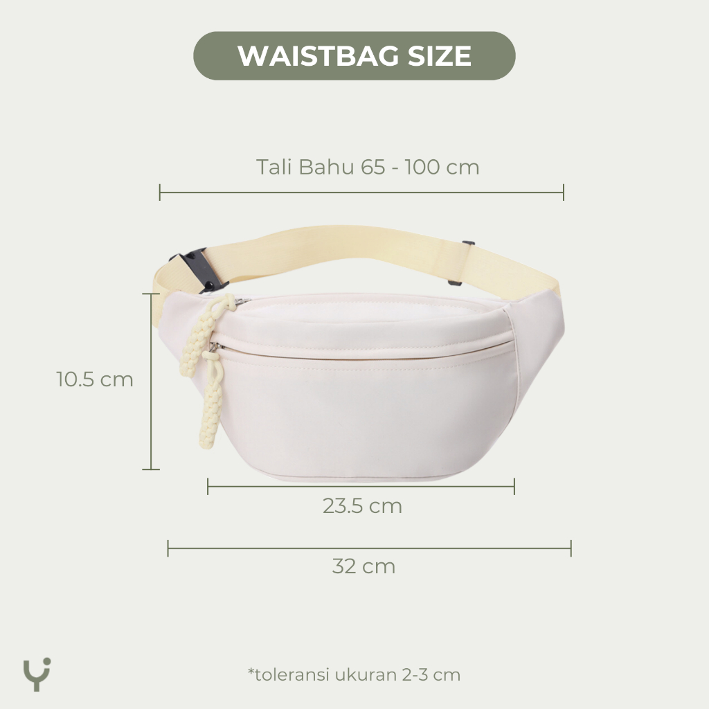 RK YOURA - Tas Pinggang Unisex Pria Wanita / Waist Bag Unisex / Tas Pinggang Waterproof Korea Import