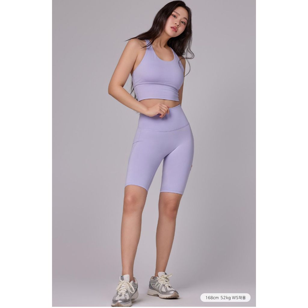PLVD Celana Legging Olahraga Pendek/ Biker Short Side V STL