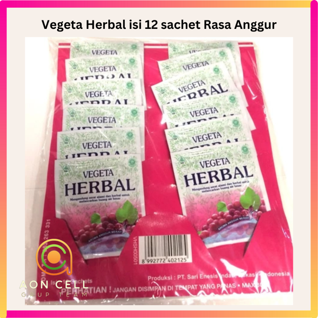 

VEGETA HERBAL ANGGUR isi 12 sachet