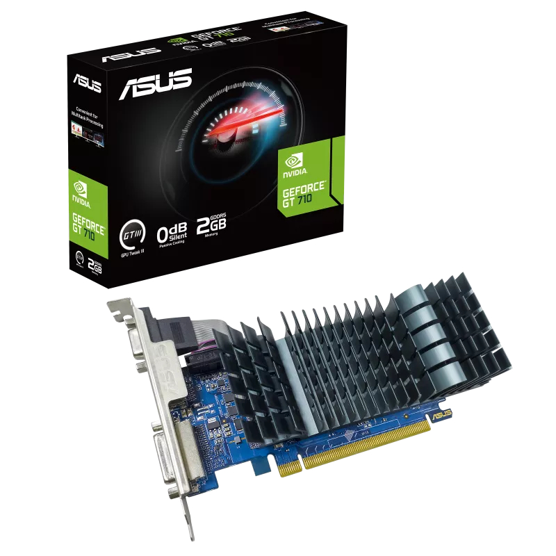 VGA Card Nvidia Geforce | ASUS GT 710 GT710 EVO 2GB GDDR5 DDR5 | GT710-SL-2GD5-BRK-EVO | Garansi 3 T